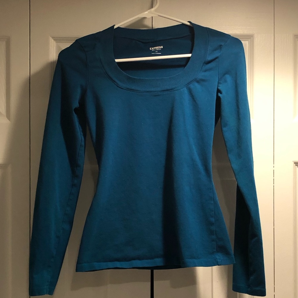 Teal long sleeve shirt